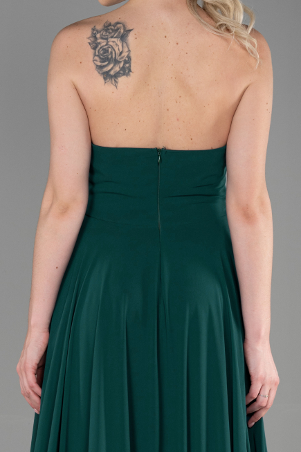 Long Emerald Green Chiffon Evening Dress ABU3343