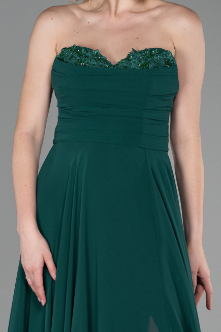 Long Emerald Green Chiffon Evening Dress ABU3343