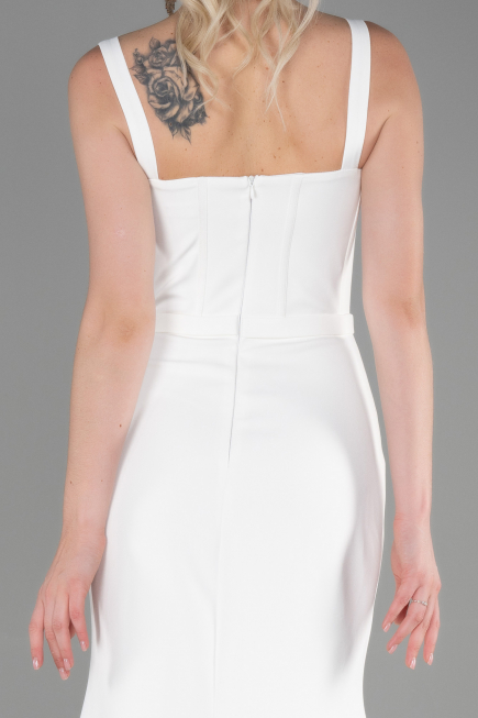 Long White Evening Dress ABU3345