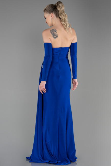 Long Sax Blue Evening Dress ABU3351