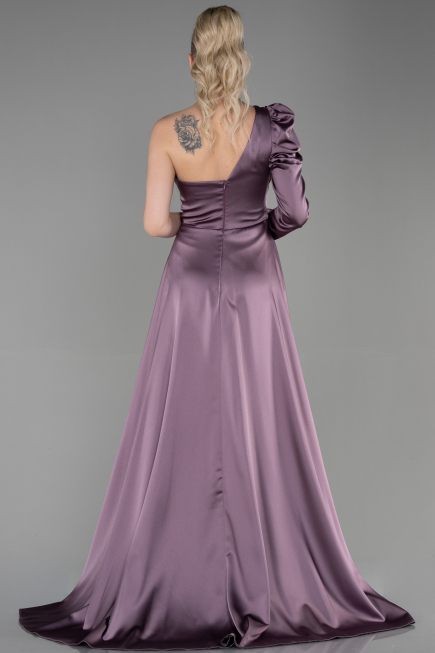 Lavender Long Satin Evening Dress ABU1715