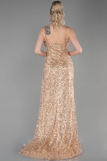 Long Gold Scaly Haute Couture ABU3347