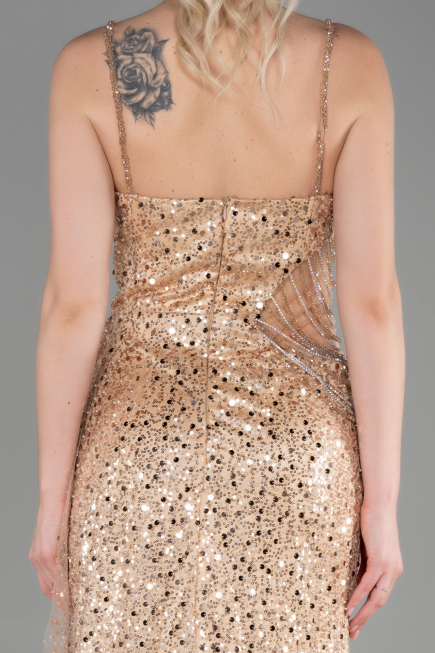 Long Gold Scaly Haute Couture ABU3347