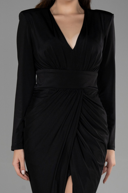 Midi Black Invitation Dress ABK1861