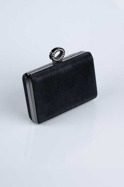 Black Laser Cut Night Bag SH830