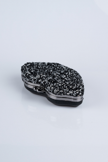 Black-Silver Scaly Night Bag SH831