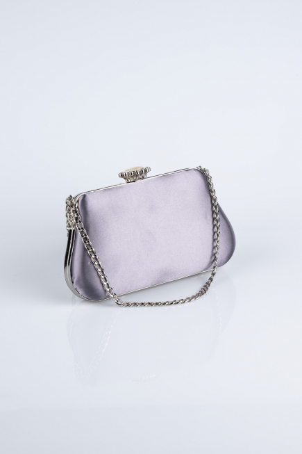 Anthracite Satin Night Bag SH834