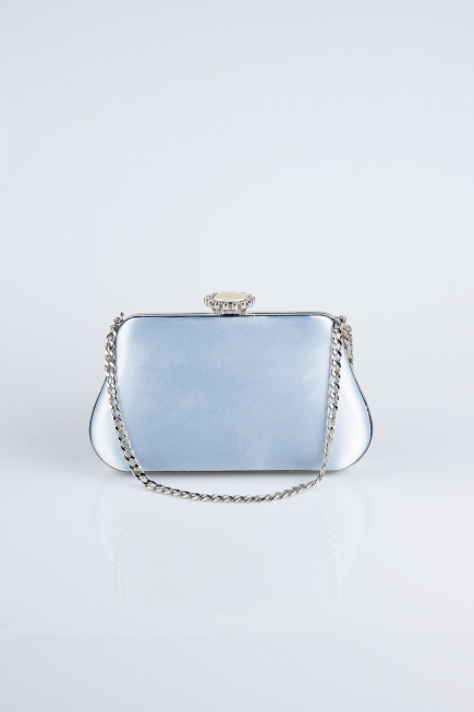 Light Blue Satin Night Bag SH834