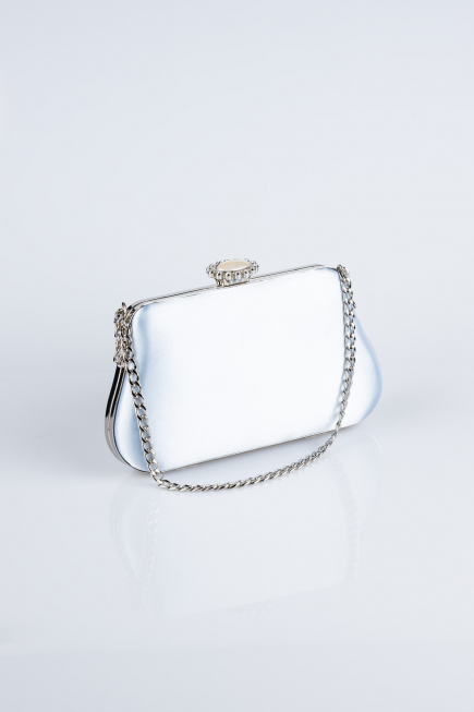 Light Blue Satin Night Bag SH834
