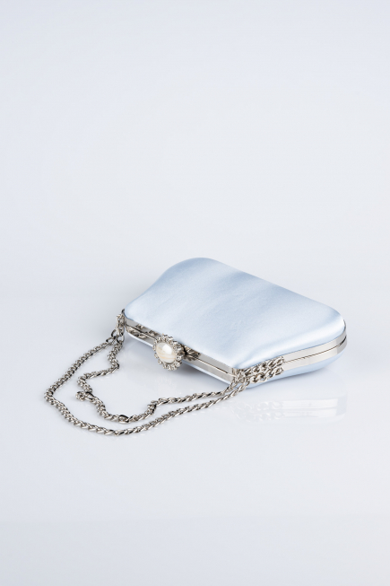 Light Blue Satin Night Bag SH834