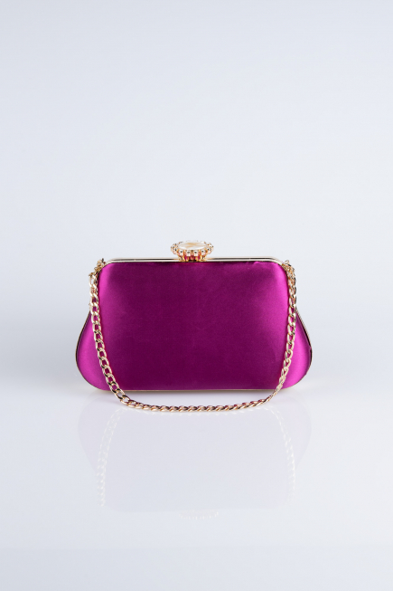Fuchsia Satin Night Bag SH834