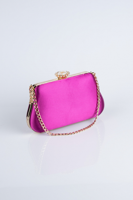 Fuchsia Satin Night Bag SH834
