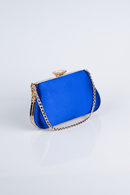 Sax Blue Satin Night Bag SH834