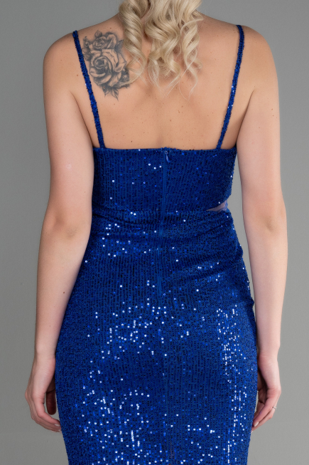 Short Sax Blue Evening Dress ABK1541