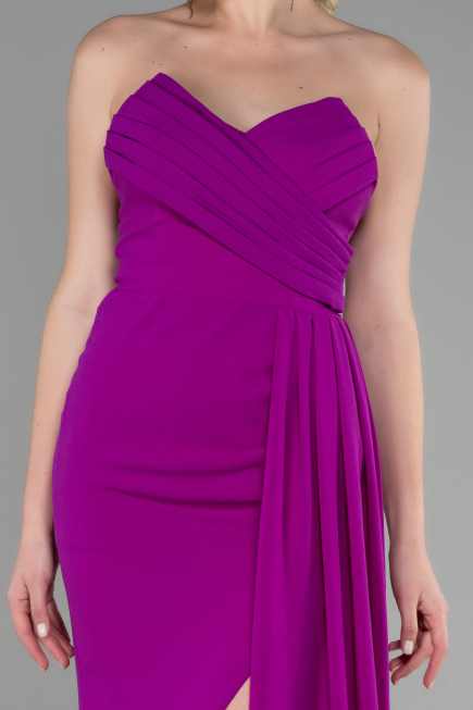 Long Violet Prom Gown ABU3344