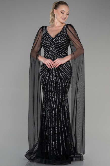 Long Black Special Design Engagement ABU3357