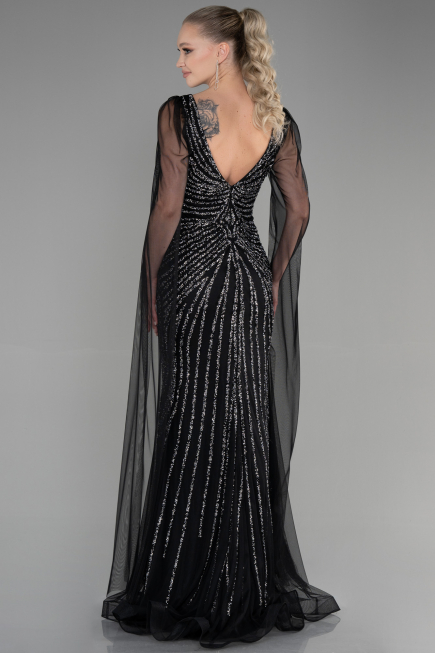 Long Black Special Design Engagement ABU3357