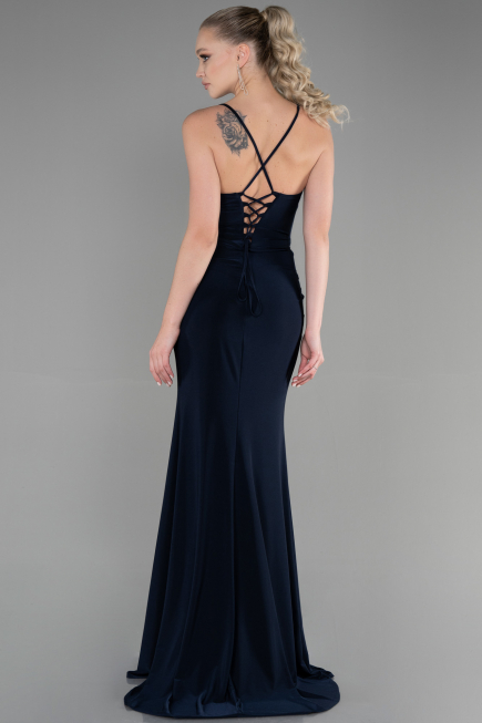 Long Navy Blue Evening Dress ABU3363
