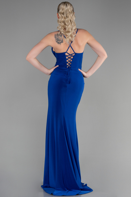 Long Sax Blue Evening Dress ABU3363