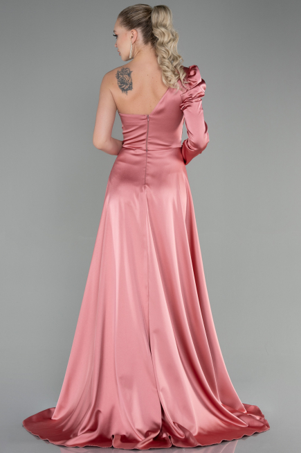 Long Onion Skin Satin Evening Dress ABU1715