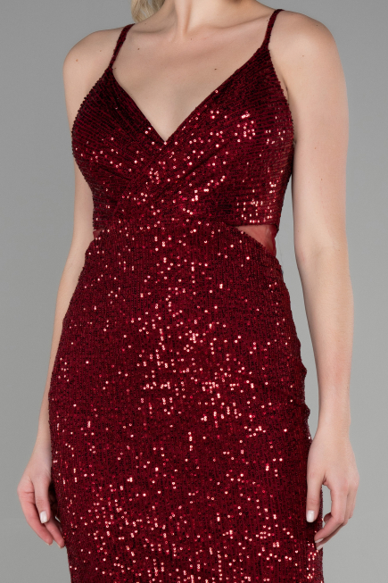 Short Burgundy Evening Dress ABK1541