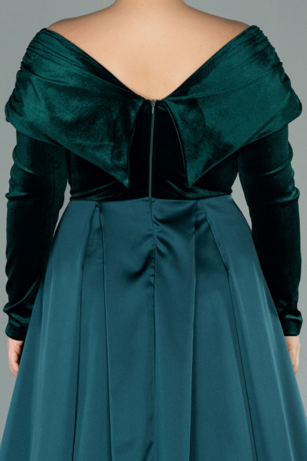 Long Emerald Green Oversized Evening Dress ABU2084