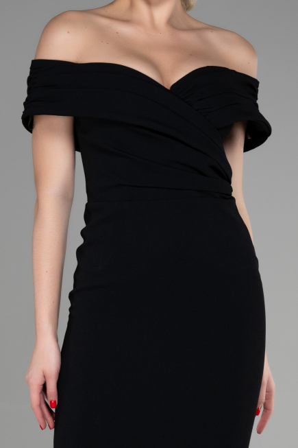 Midi Black Invitation Dress ABK1902