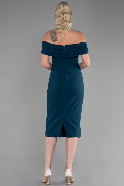 Midi Emerald Green Invitation Dress ABK1902