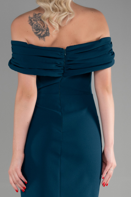Midi Emerald Green Invitation Dress ABK1902