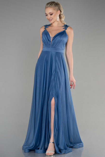 Long Indigo Evening Dress ABU2307