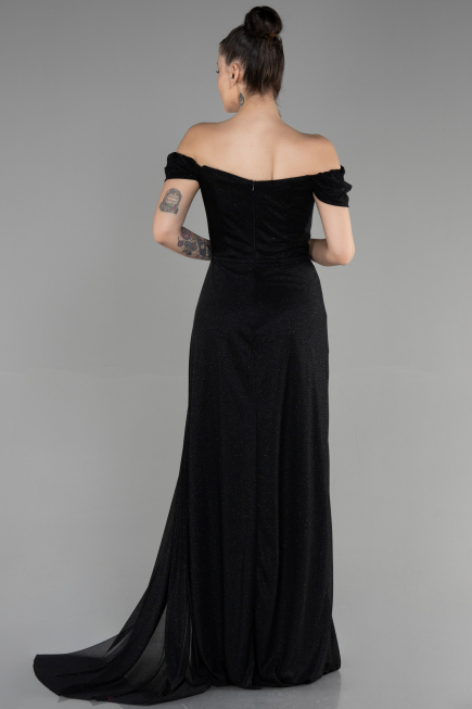 Long Black Prom Gown ABU3472