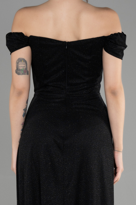 Long Black Prom Gown ABU3472
