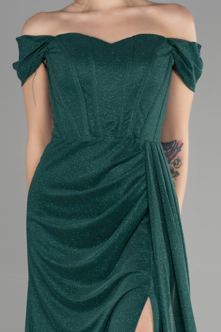 Long Emerald Green Prom Gown ABU3472