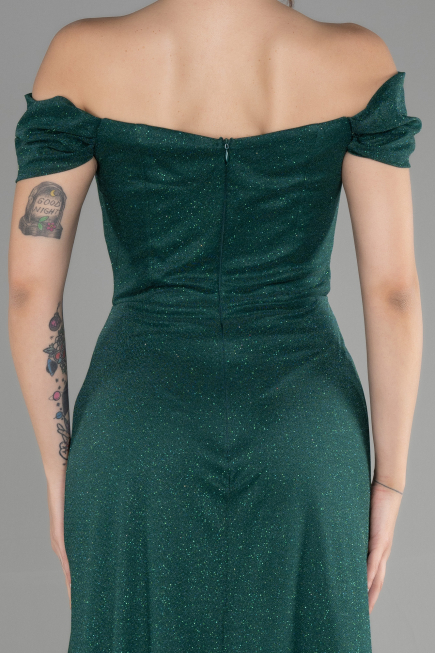 Long Emerald Green Prom Gown ABU3472