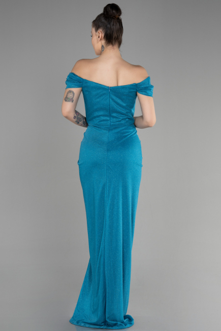 Long Oil Green Prom Gown ABU3473