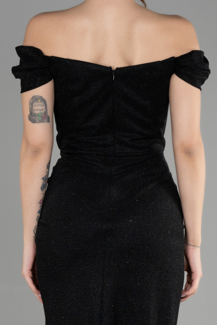 Long Black Prom Gown ABU3473
