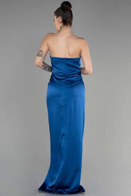 Long Parlement Satin Prom Gown ABU3474