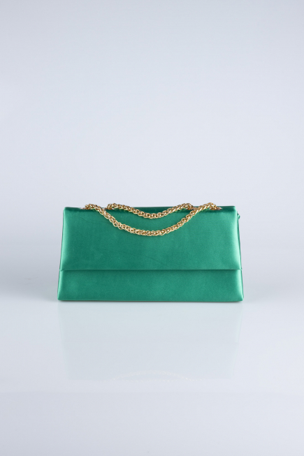 Green Satin Night Bag SH818