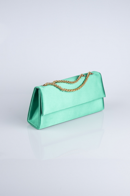 Green Satin Night Bag SH818