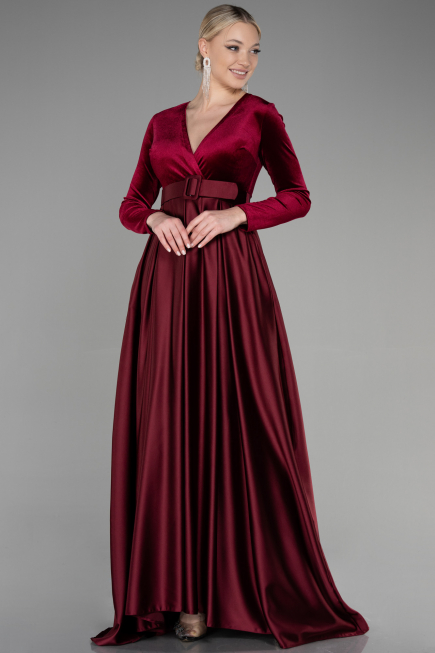 Long Burgundy Evening Dress ABU3388