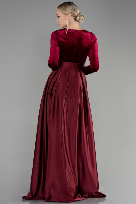 Long Burgundy Evening Dress ABU3388