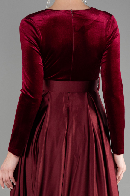 Long Burgundy Evening Dress ABU3388