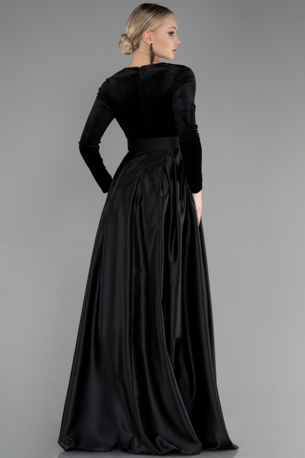 Long Black Evening Dress ABU3388