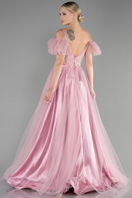 Long Powder Color Evening Dress ABU3500