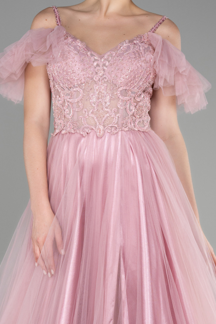 Long Powder Color Evening Dress ABU3500
