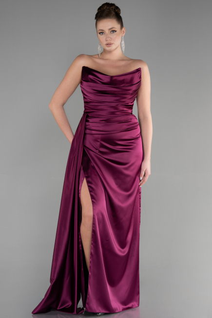 Plum Mermaid Evening Dress ABU3532