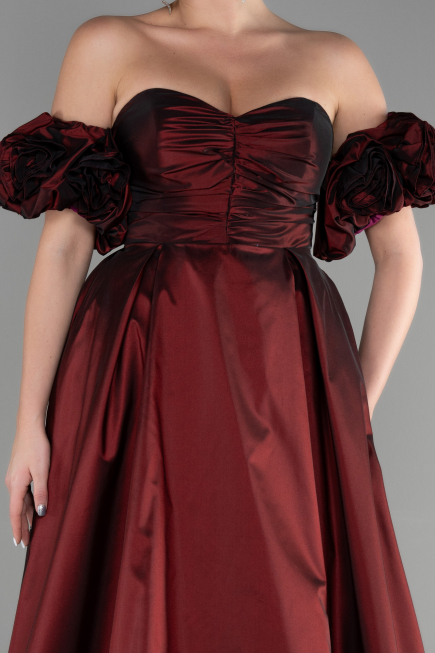 Long Burgundy Evening Dress ABU3547