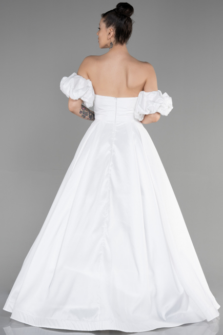Long White Evening Dress ABU3547