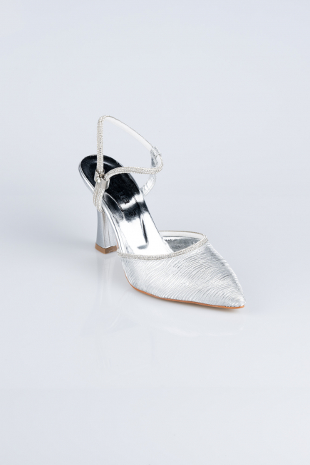 Silver Laser Cut Stiletto MJ5150