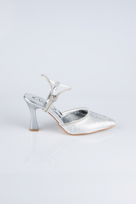 Silver Laser Cut Stiletto MJ5150